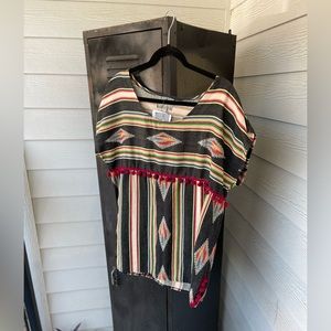 NWT Silverado Western serape top size XL
